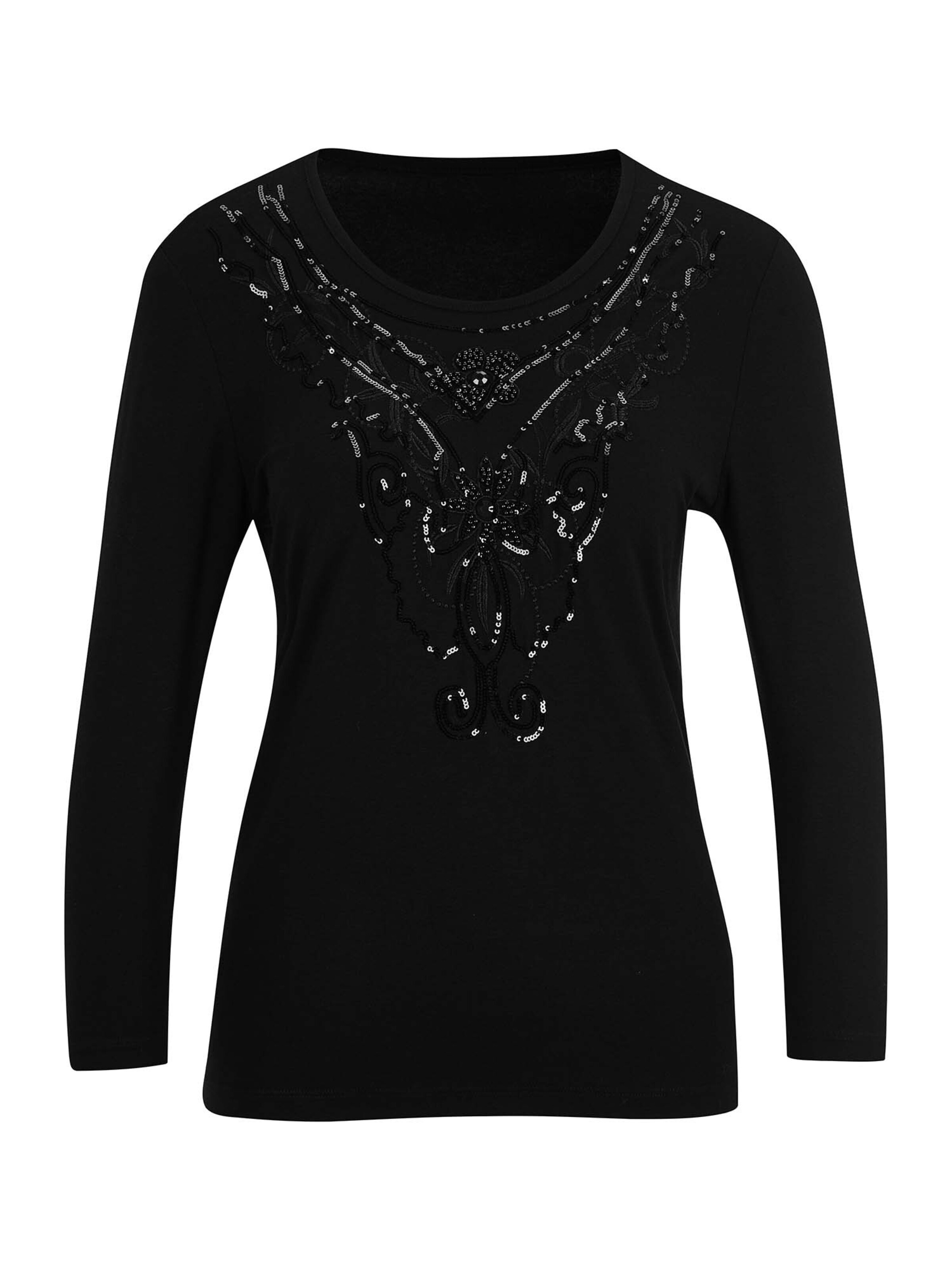 T-shirt MADELEINE en noir : devant