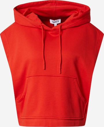 EDITEDSweater majica 'Leo' - crvena boja: prednji dio