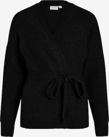 VILA Knit Cardigan 'Loraine' in Black: front