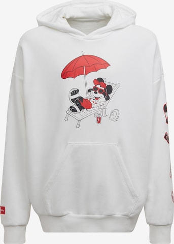 ADIDAS ORIGINALSSweater majica 'Disney Mickey And Friends' - bijela boja: prednji dio