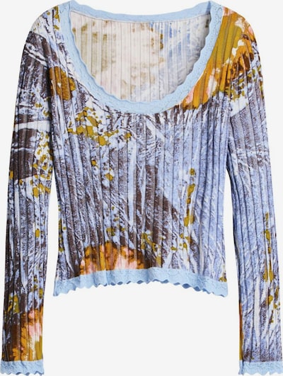 Marškinėliai iš Desigual, spalva – mėlyna / mišrios spalvos, Prekių apžvalga