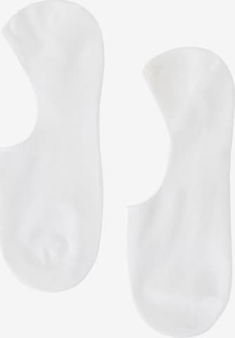 CALZEDONIA Ankle Socks in White: front