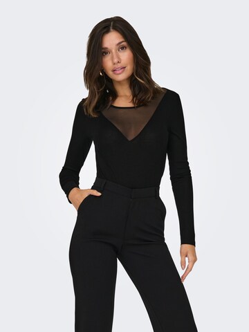 JDY Shirt Bodysuit 'KIRSA' in Black: front