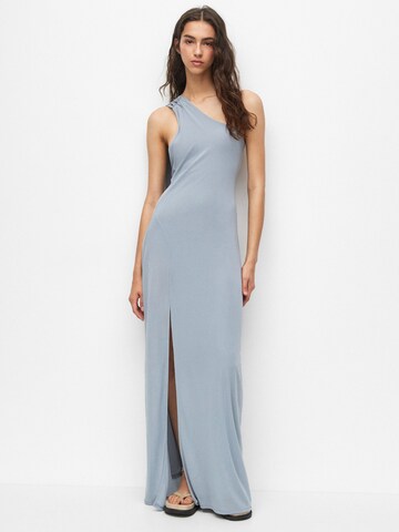 Pull&Bear Evening Dress in Grey: front