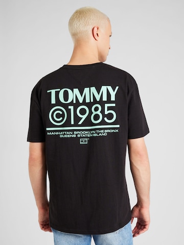 T-Shirt '1985 Collection' Tommy Jeans en noir : devant