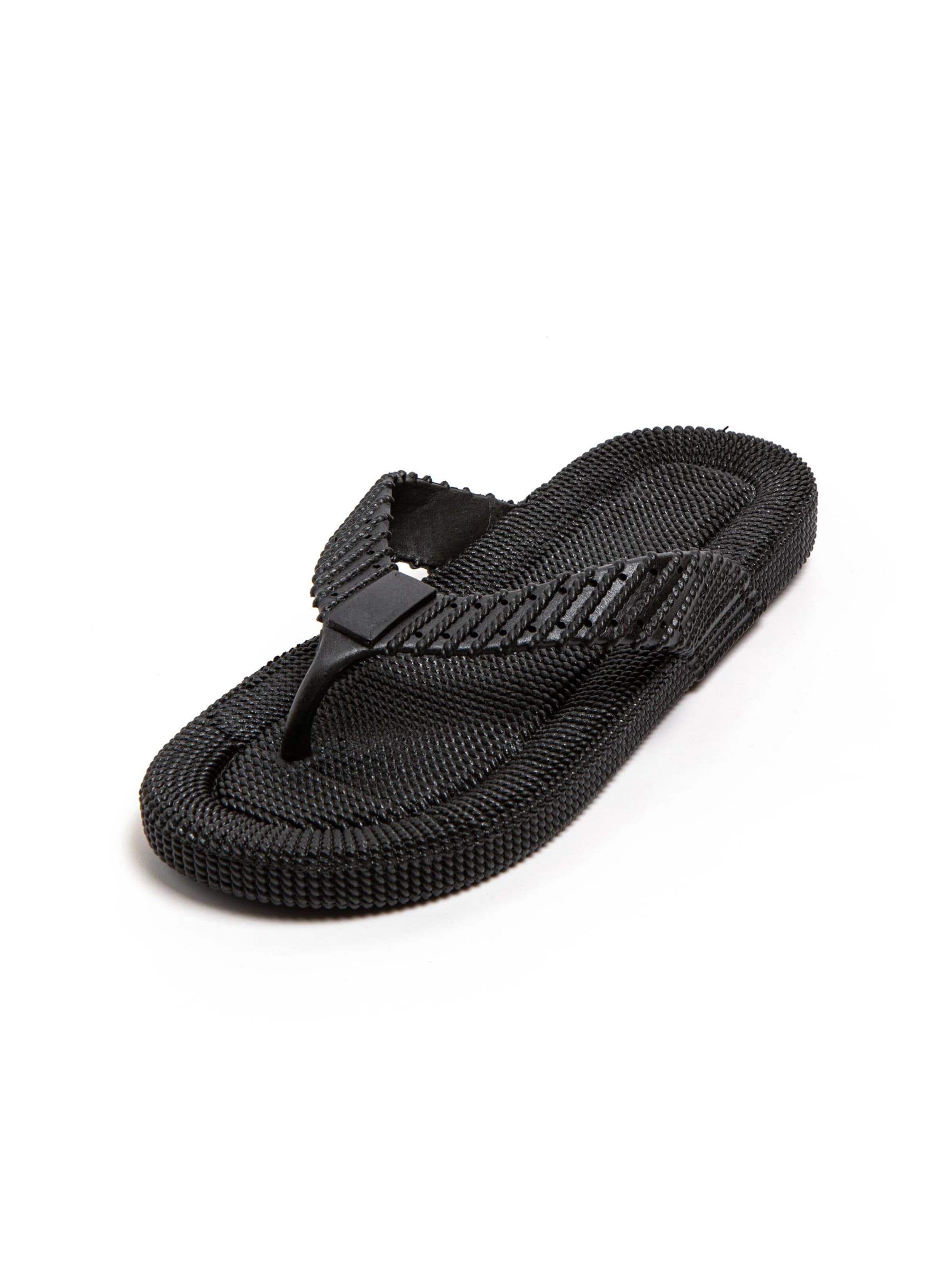 Claquettes / Tongs 'Sandito' Brasileras en noir : devant