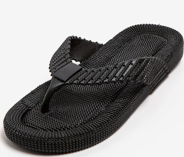 Claquettes / Tongs 'Sandito' Brasileras en noir : devant