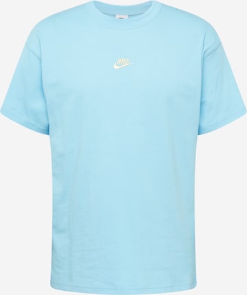 T-Shirt 'CLUB' Nike Sportswear en bleu : devant