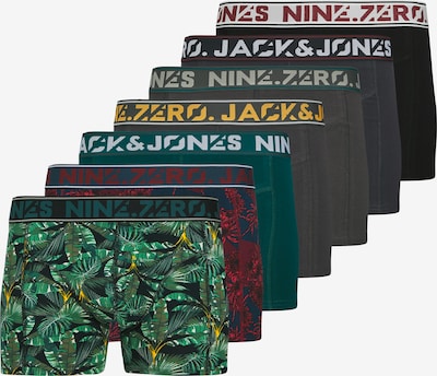 JACK & JONES Bokserice 'JACKENDRIC' u mornarsko plava / tamo siva / smaragdno zelena / crna, Pregled proizvoda