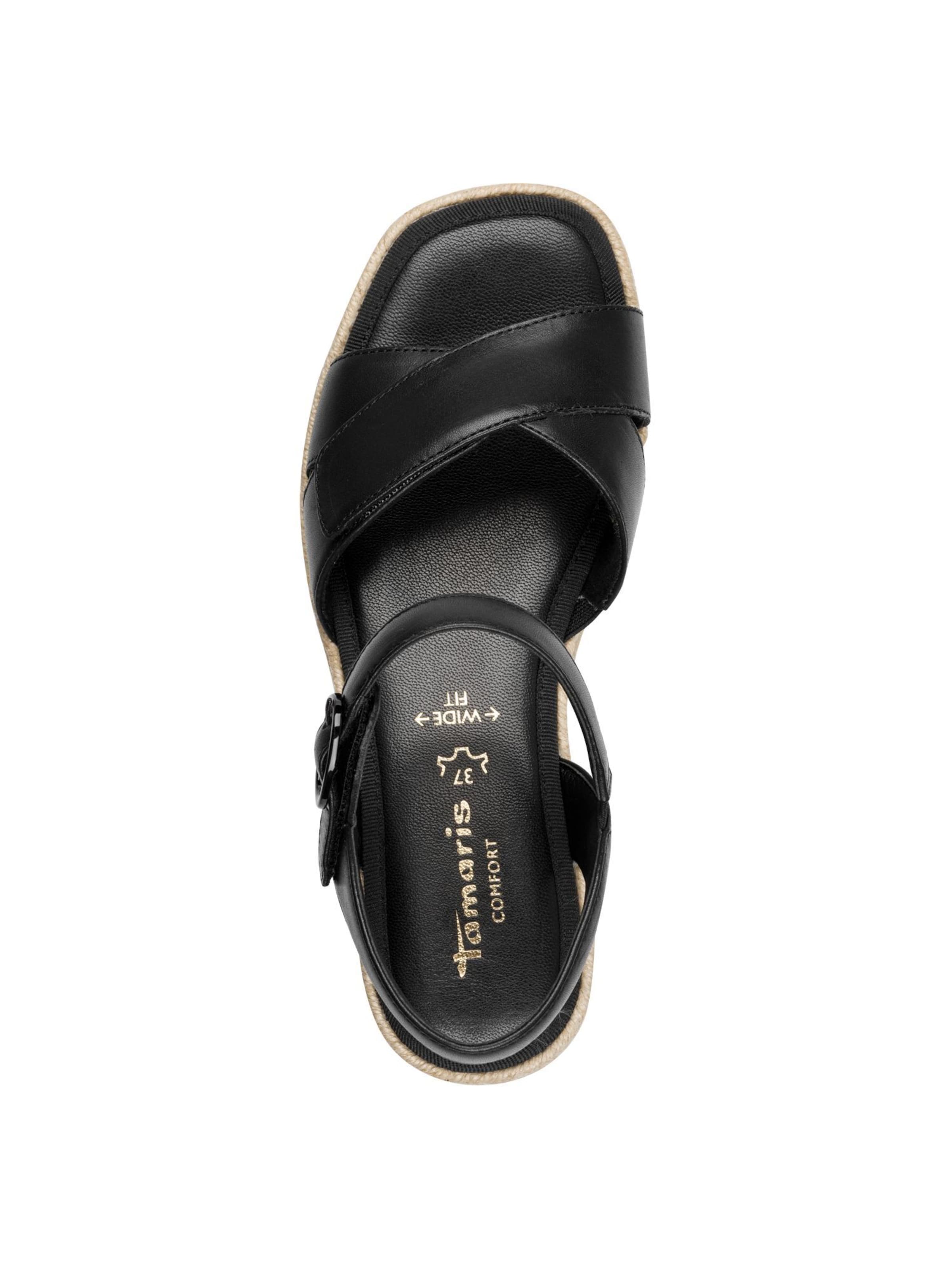 Sandales Tamaris en noir