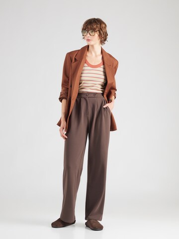ABOUT YOU Wide Leg Hose 'Maribelle' in Braun