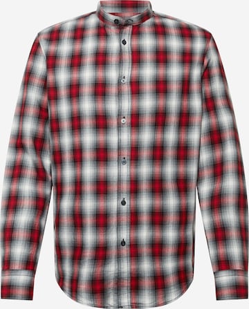 DRYKORN Regular fit Button Up Shirt 'TAROK' in Red: front