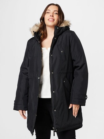 Vero Moda Curve Vinterparkas 'TROK' i svart: framsida