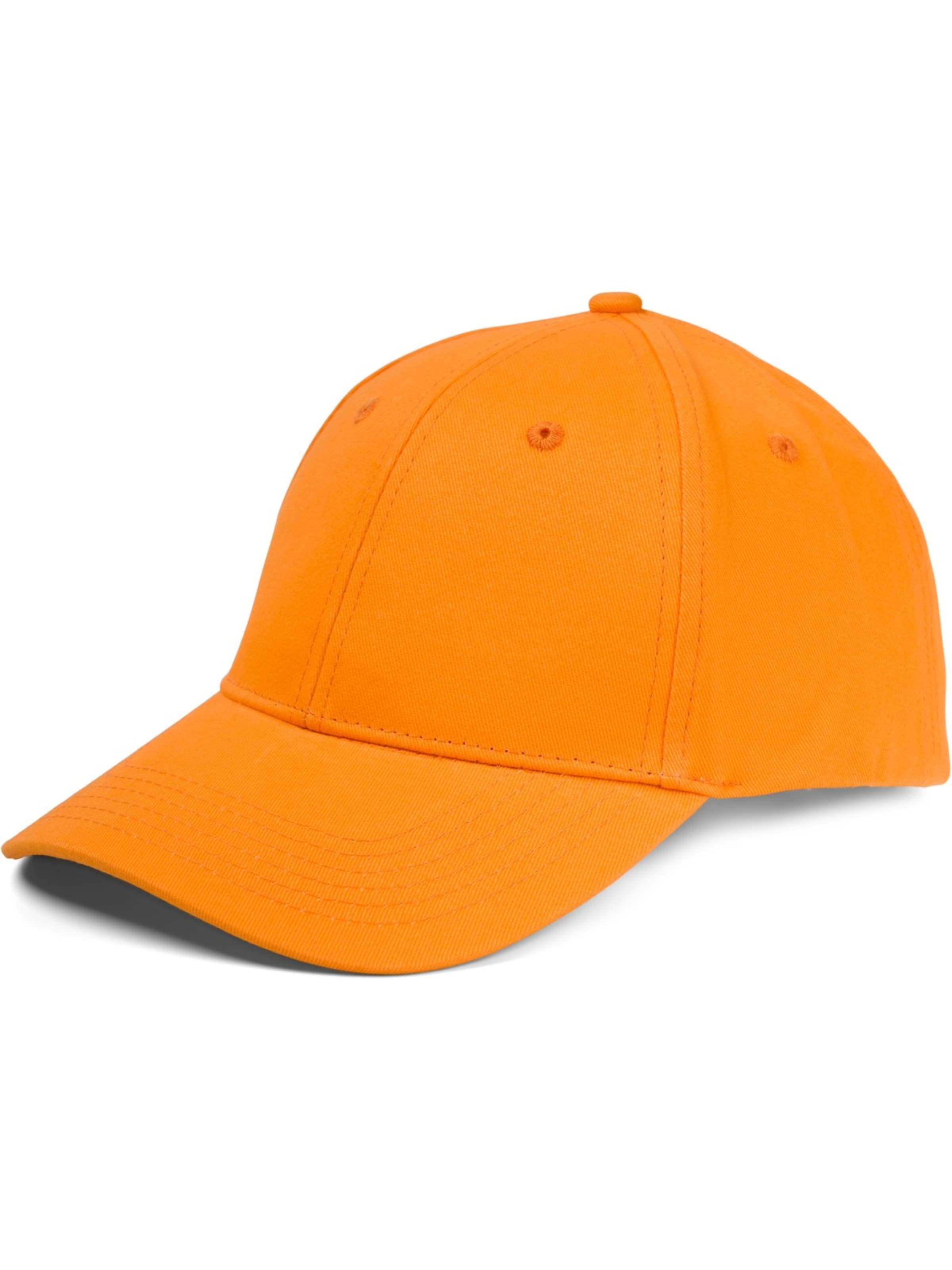 styleBREAKER Cap 'Baseball Cap Einfarbig'‌‌‌‌‌‌ in Orange: Vorderseite