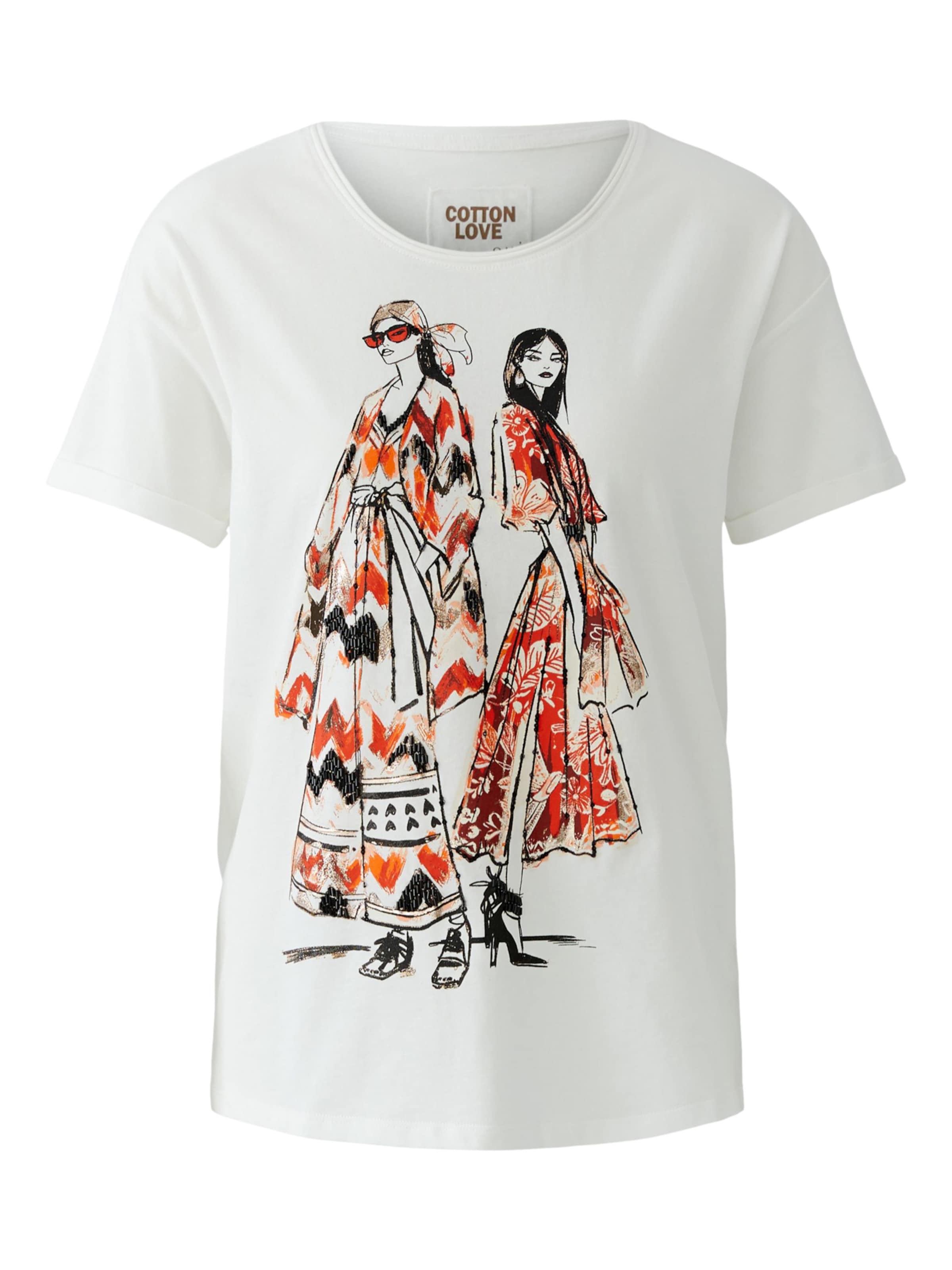 OUI T-Shirt in Weiß: Vorderseite