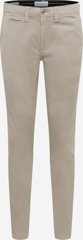 Skinny Pantaloni chino di Calvin Klein Jeans in beige: frontale