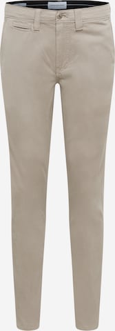Calvin Klein Jeans Skinny Lærredsbukser i beige: forside