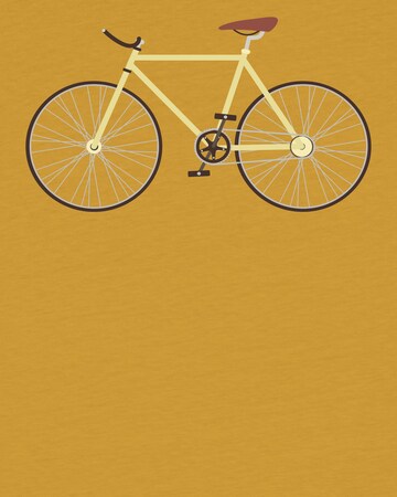 watabout.kids Shirt 'Yellow Bike' in Geel