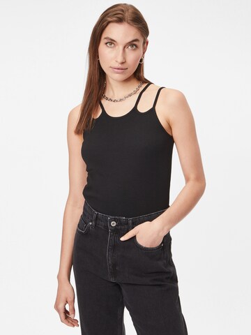 ICHI Top in Black: front