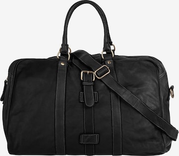forty° Reisetasche in Schwarz: Vorderseite