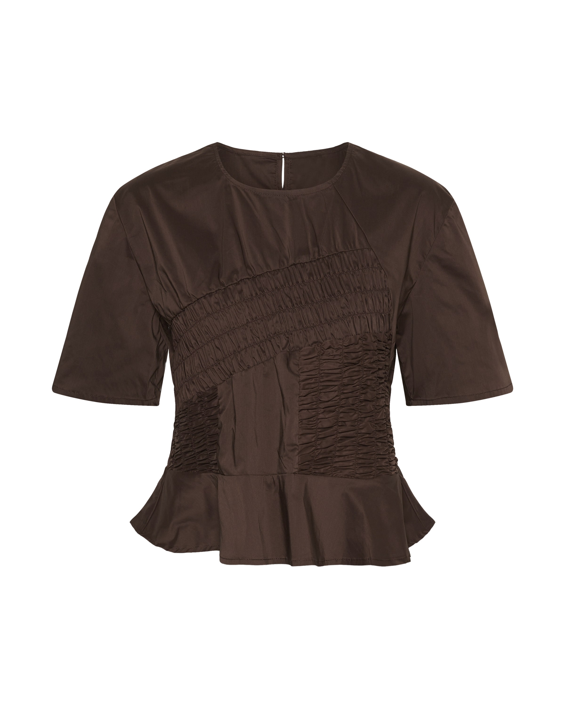 CULTURE Blouse 'Ajda ' in Brown: front