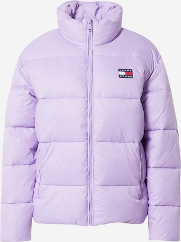 Tommy Jeans Zimska jakna | vijolična barva: sprednja stran