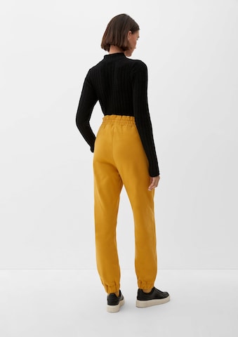 Regular Pantalon QS en jaune