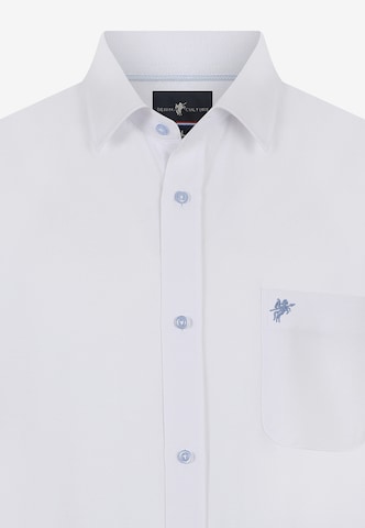 DENIM CULTURE - Ajuste regular Camisa 'CESARE' en blanco