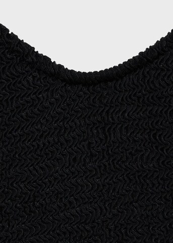 MANGO Bandeau Badeanzug 'Ocean' in Schwarz