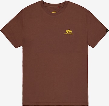 ALPHA INDUSTRIES T-Shirt in Braun: Vorderseite