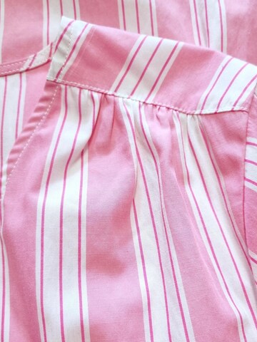 LIKS. Munich Jurk 'Blusenkleid gestreift mit Stickerei - LeonieC' in Roze