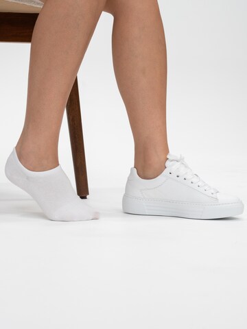 Chaussettes 'Footie (wit)' SOLIT socks en blanc