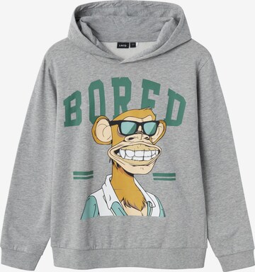 NAME IT Sweatshirt 'Bored Ape' in Grey: front