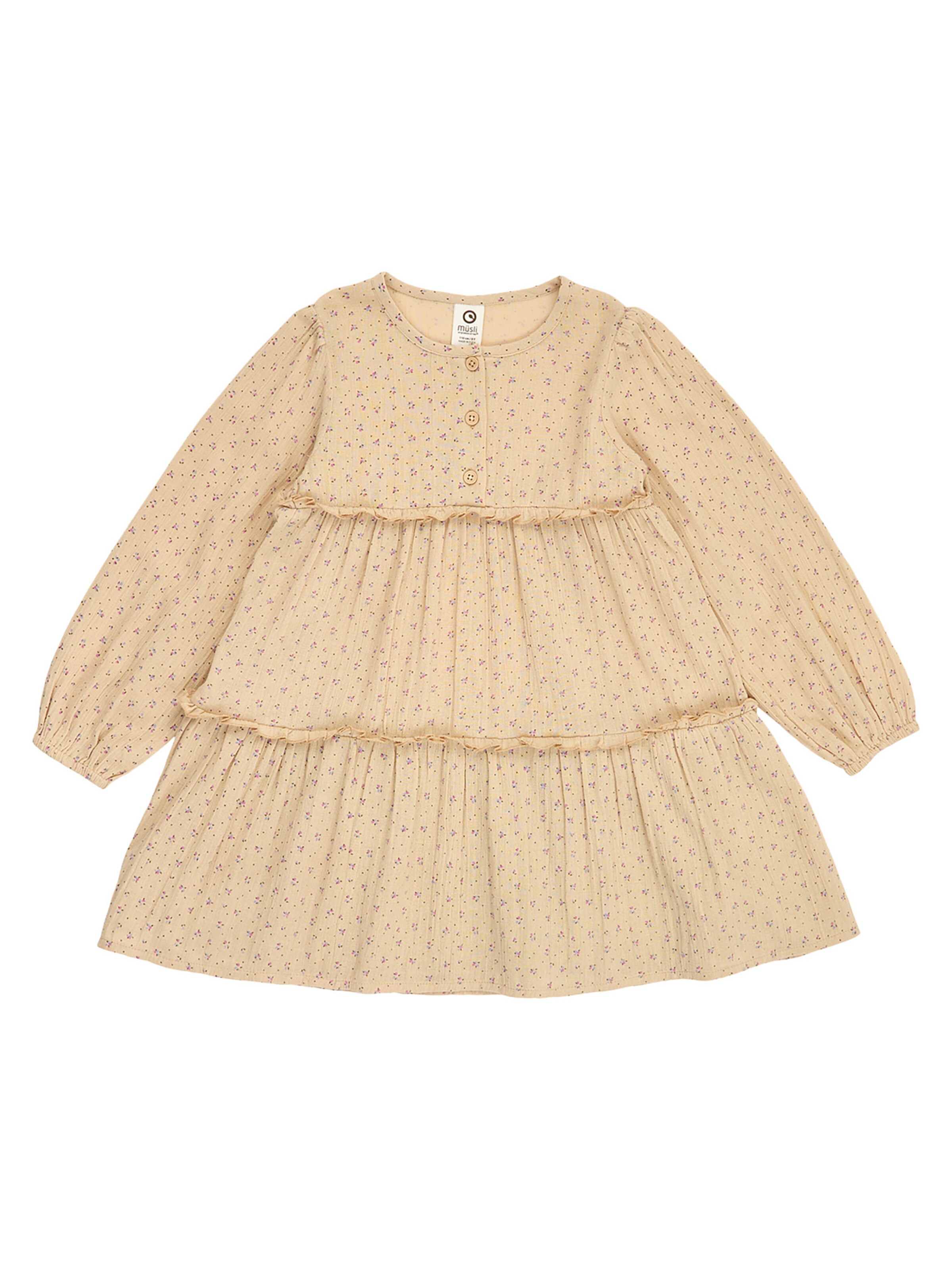 Müsli by GREEN COTTON Kleid in Braun: Vorderseite