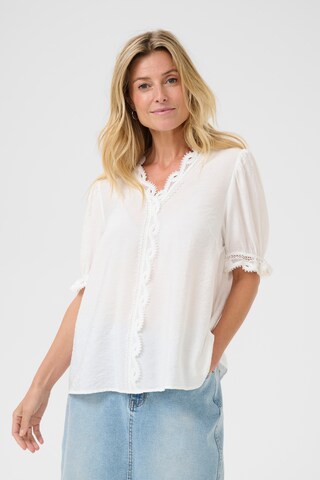 Cream Blouse 'Frammy ' in White: front