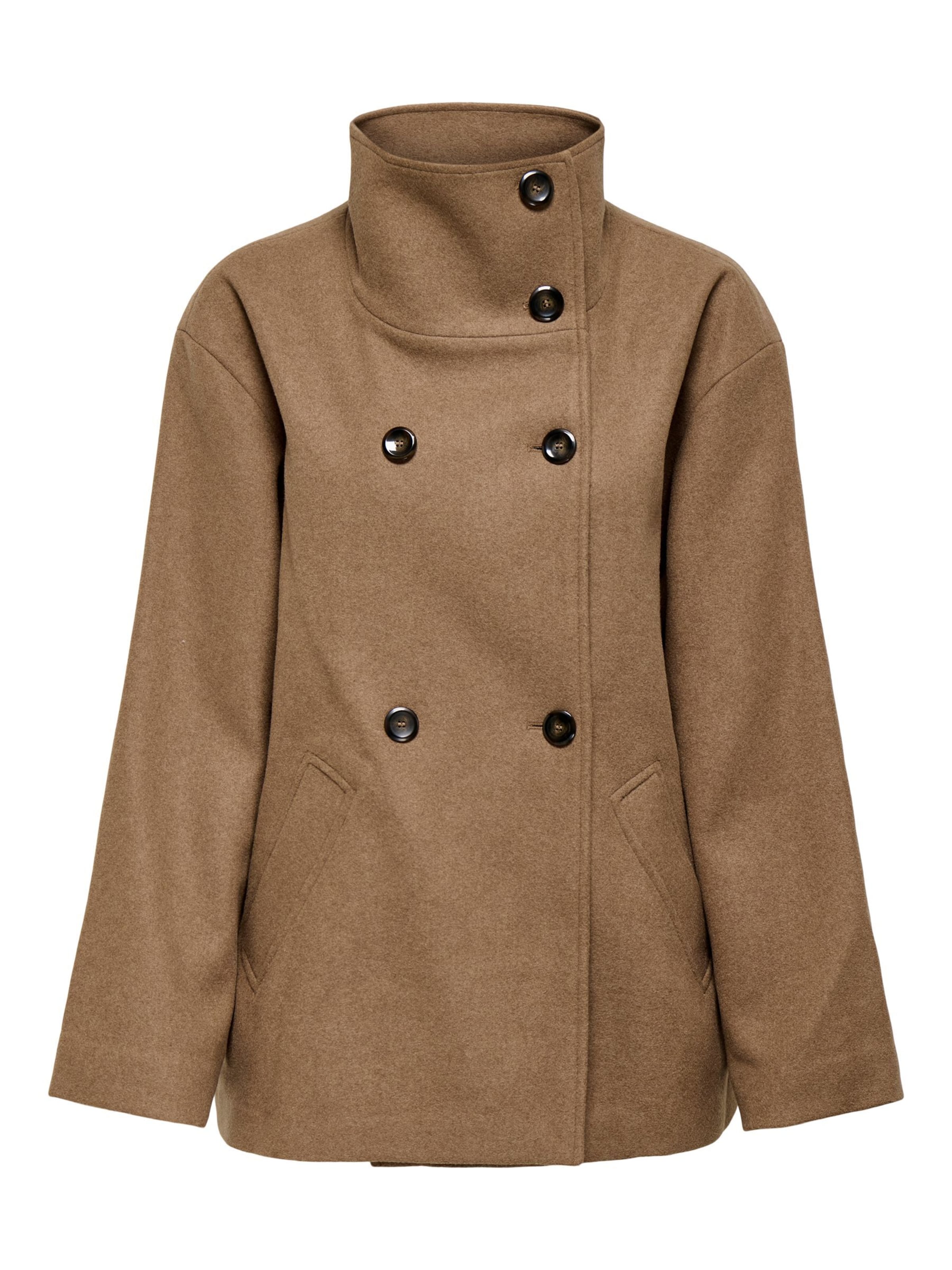 Cappotto di mezza stagione 'AUGUSTA' ONLY di colore marrone, Visualizzazione prodotti