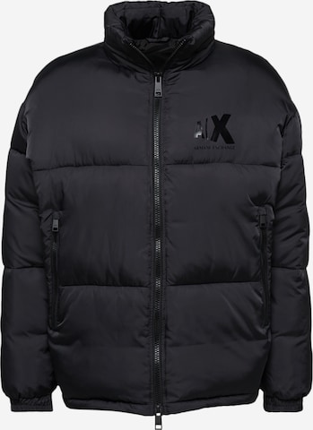 ARMANI EXCHANGE Winter Jacket in Black: front