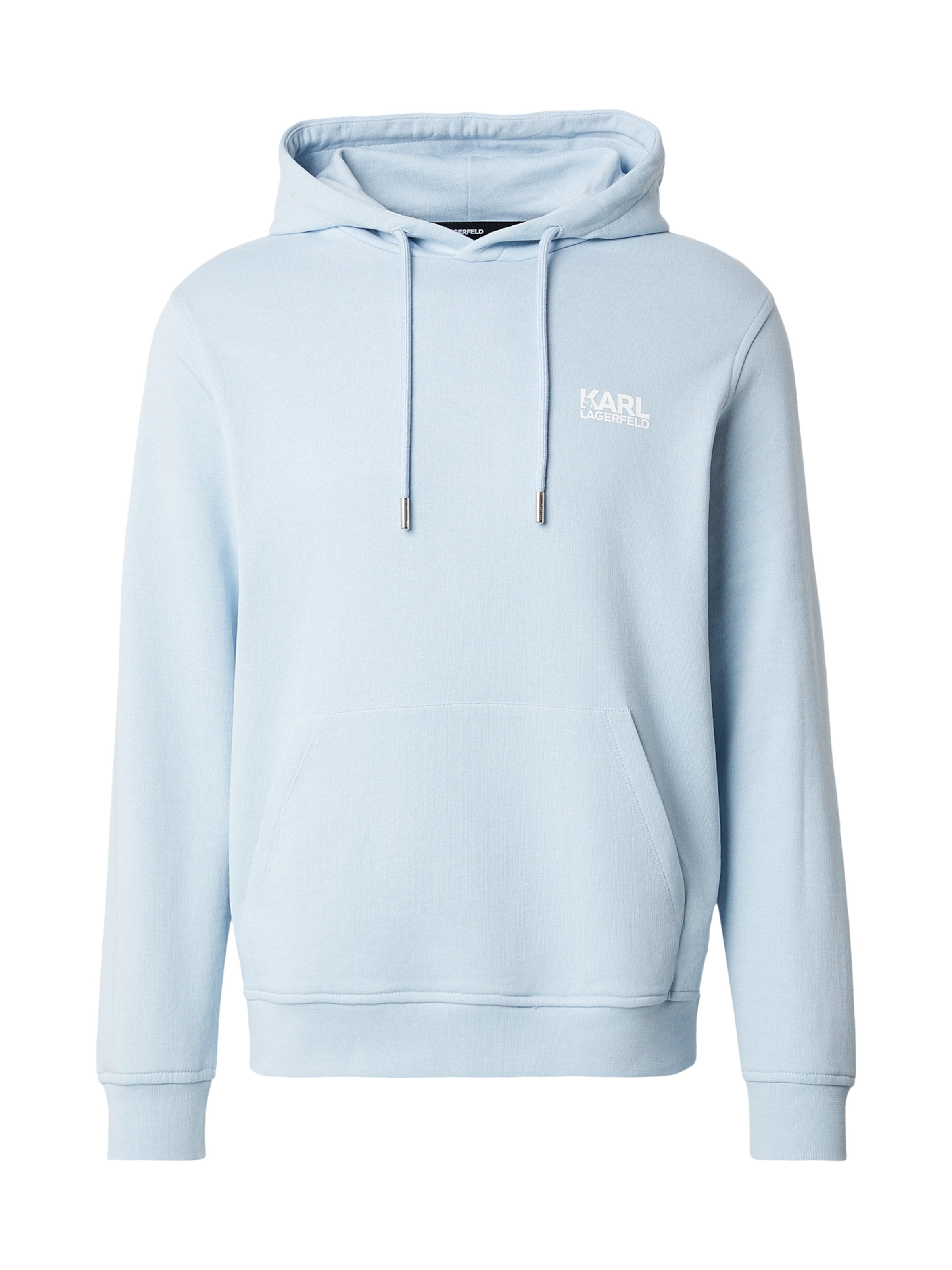 Karl Lagerfeld Sweat-shirt en bleu clair / blanc, Vue avec produit