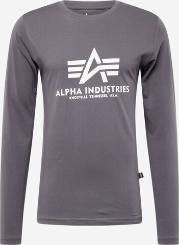 ALPHA INDUSTRIES Shirt in Grau: predná strana