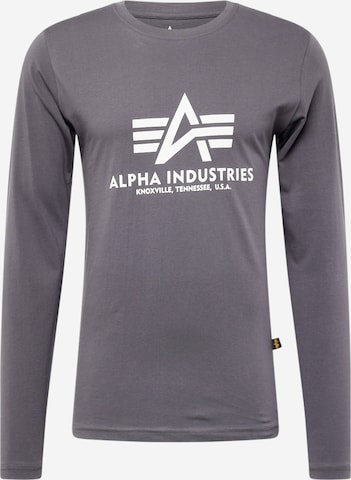 ALPHA INDUSTRIES Shirt in Grijs: voorkant