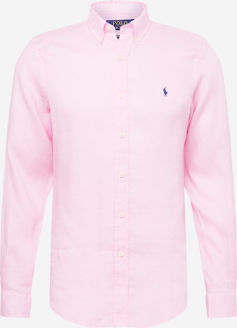 Polo Ralph Lauren Slim fit Overhemd in Roze: voorkant