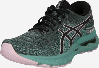 ASICS Laufschuhe 'Gel-nimbus 24' in petrol / pink / schwarz / weiß, Produktansicht