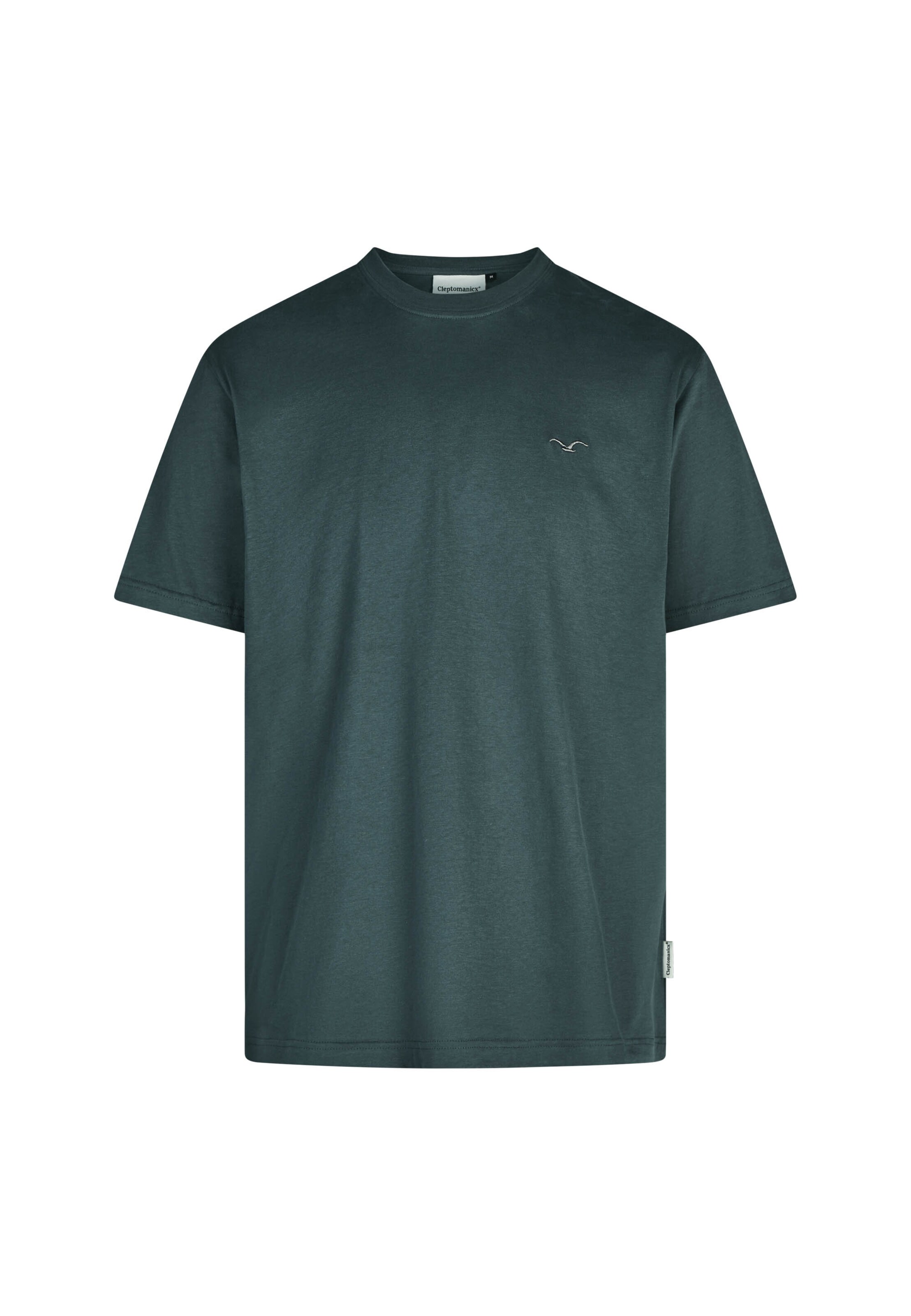 Cleptomanicx T-Shirt 'Ligull Regular' in Grün: Vorderseite