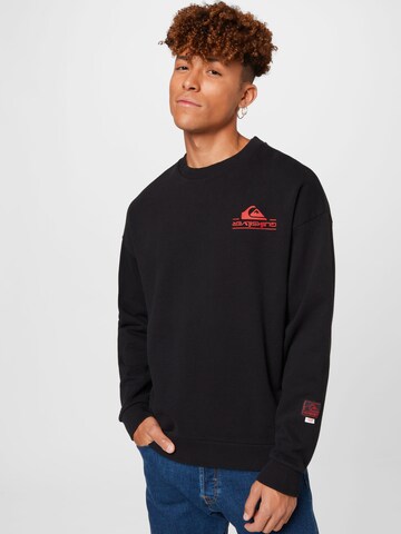QUIKSILVER Sports sweatshirt in Black: front