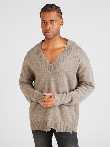 AllSaints Sweter 'VICIOUS' w kolorze beżowy: przód