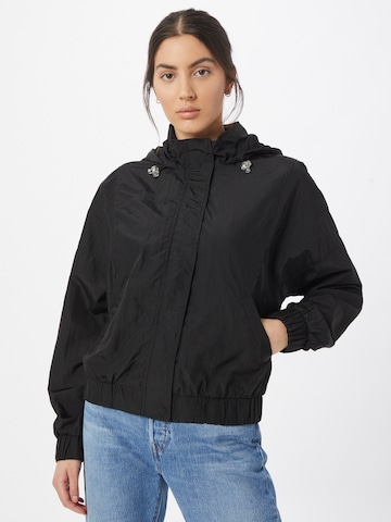 Urban Classics Between-Season Jacket in Black: front