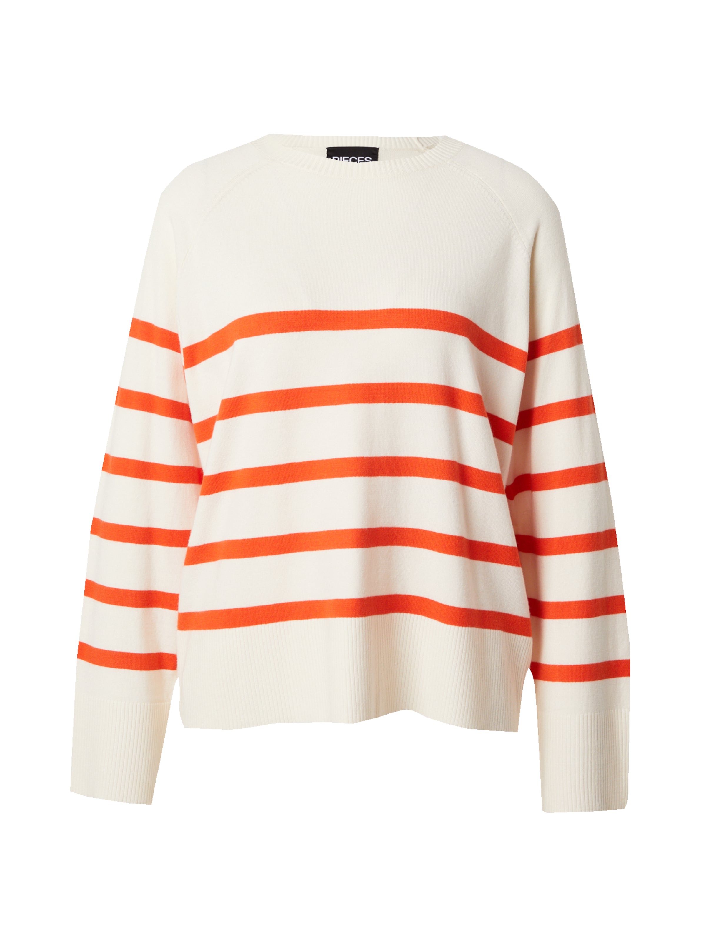 PIECES Свитер 'SIA' в Белый: спереди