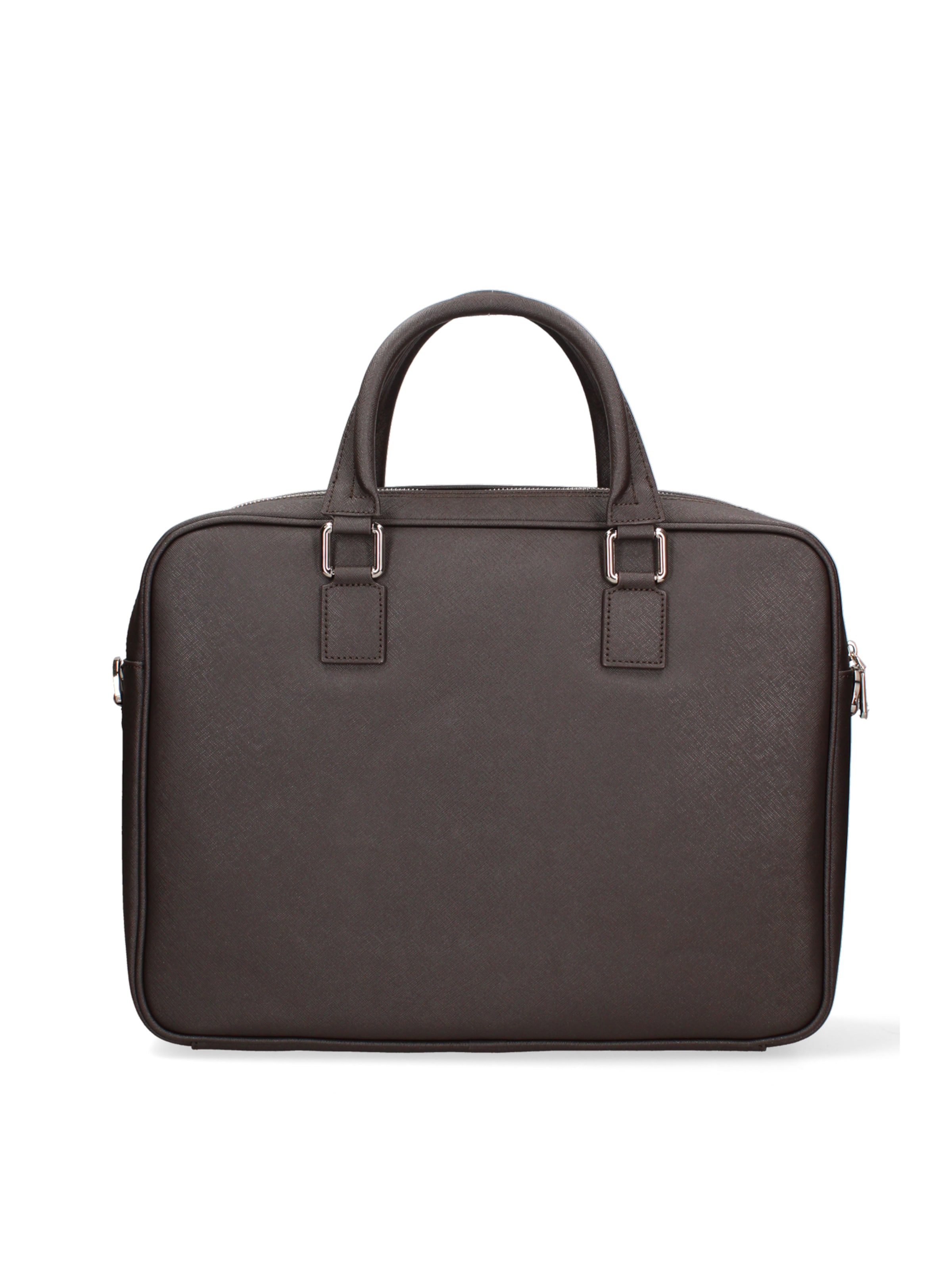 Valigetta ventiquattrore 'Borsa da Lavoro Pierre Cardin Vera Pelle con Zip' di PIERRE CARDIN in marrone