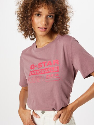 G-Star RAW Тениска в лилав