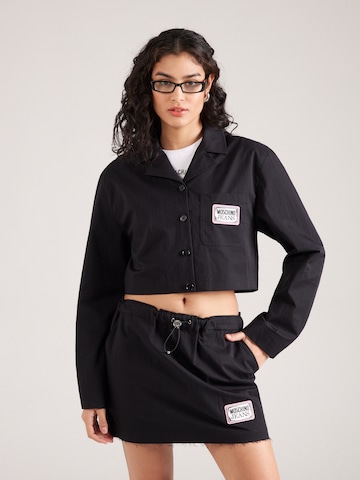 Camicia da donna di Moschino Jeans in nero: frontale